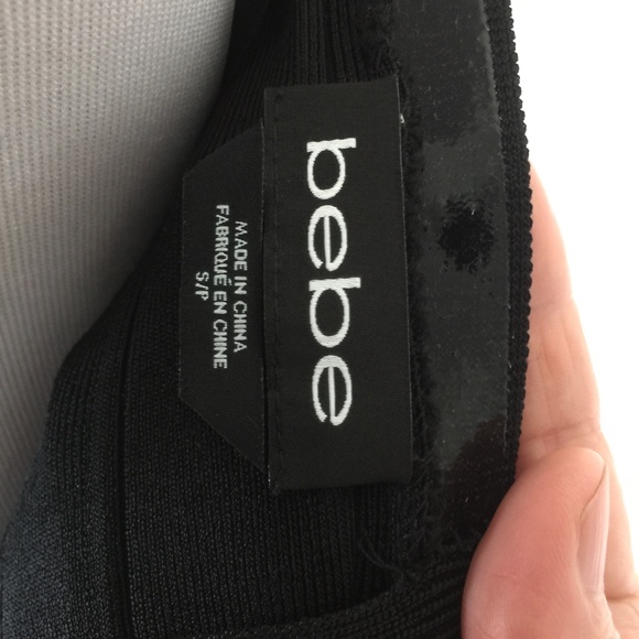 Bebe Black Body con Dress w/ Shud detail - Picture 7 of 7